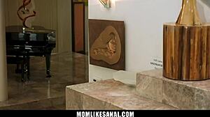 stepmom catches stepson stroking to her porn on mother's day