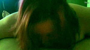 plump redhead bbw milf mature teases cock with soft wet lips slowly sucking me off