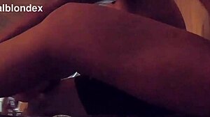 sauna wife flashes strangers with athletic teasing display?