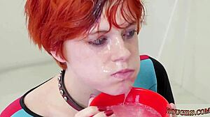 russian teen agent cummie endures bdsm anal hook pain