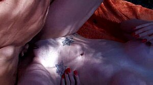 blonde mommy gets fucked deep in forest 😈🍑🌳