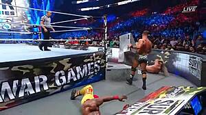 Seth Rollins battles Austin Theory and Bobby Lashley at Survivor Series 2022