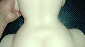  Mandy's ripped clothes lead to gaping anal creampie desk domination