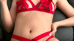 Stepsister's horny tight pussy throbs with intense amateur fuck feelings