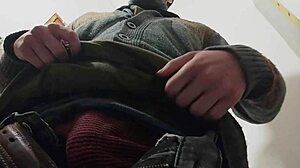 Rain Outside While I Masturbate My Skinny Pussy In Bathroom??