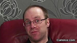 Horny babe takes massive facial bukkake, swallows every hot load! 💦😍