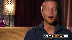 Intimate Swingers Share Sexy Kisses in Sensual Group Orgy at Swing House Party