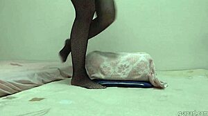 big boobed japanese girl masturbates wildly on webcam!