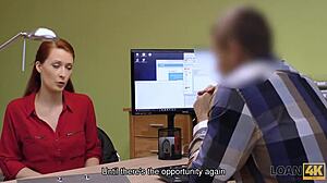 Loan4K Agent Pounds Buxom Ginger's Curves in Intense Czech Casting