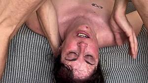 Milf's Face Flooded in Savage Cum Facial Assault