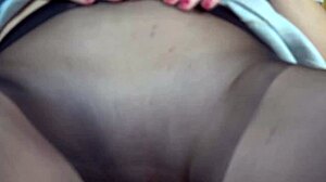 milf in nylons gives sloppy footjob blowjob pov cumshot 😍💦