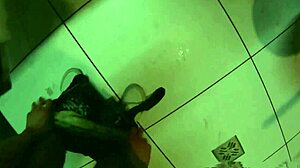 mazy teen glasses slut fucked public restroom. blowjob doggystyle orgasm cumshot outdoor