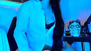 wonderful blue teases with big dildo solo show flashing her natural tits