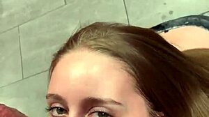 pretty laney grey pawg teen sucks huge cock pov swallowing cum homemade