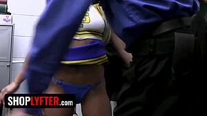 Exotic Luna Lux's Shoplyfter Bukkake Gangbang After Steal Bust