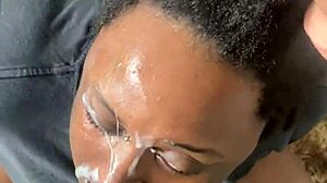 imagine that monster cock facial dripping down goth tits