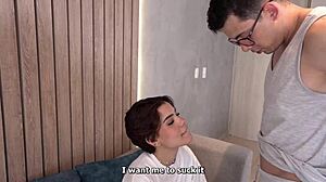 DELIVERY GIRL SUCKS DICK FOR 5-STAR RATING SERVICE