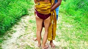 Desi bhabhi's beautiful jungle sex unleashes cute hot passion outdoors