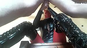 preview perfect ass milf gags on cock in stockings