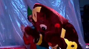 Daphne Rosen takes hung guys' Christmas double penetration