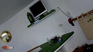 Studentă franceză perfectă 18+ talie cur micuț anal dur cowgirl cu squirt orgasm