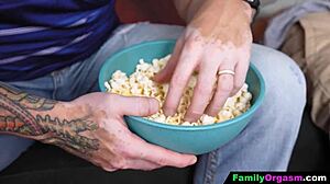 pervert stepmom cheats couch betrayal