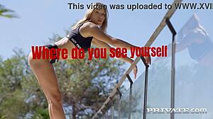 What secrets does ukrainian blonde angelika grays reveal outdoors?