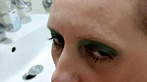 german milf prostitute sandra deepthroats cock and swallows cum