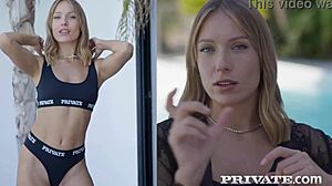 What secrets does ukrainian blonde angelika grays reveal outdoors?