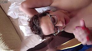 Step son's teacher deepthroats my cock homemade