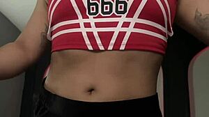 hey astarioth cheerleader spreads juicy ass squirting on cam