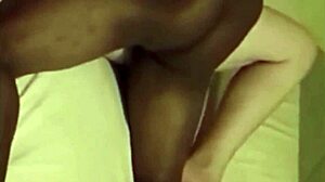 i film my slut wife swallow that big black cock while she rubs her wet pussy.