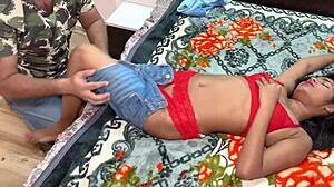 Wife Summons Boyfriend For Homemade Fuck While Cuckold Husband Watches Closely