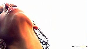 Lucky Dude Licks Big Clit Cunt By Waterfall For Handjob Reward!