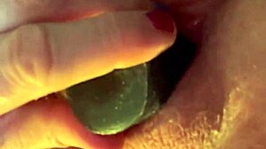 Look At Pussy Stuffed With Cum From Dildo Toys!!