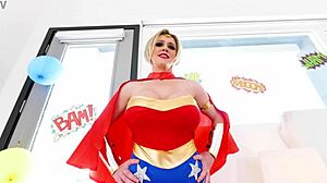 dee williams milf teases huge cock pov deepthroat swallow cum