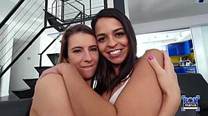 tara ashley and vienna black kiss after facial cumshots