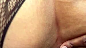 Thick Curly Lightskin Bounces Fat Ass On BBC