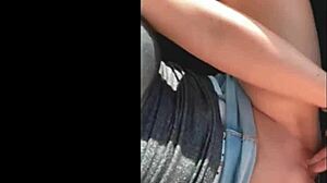 amazing blonde fingers pussy to orgasm in car! 🔥 more at mydate2020 tumblr... 😈