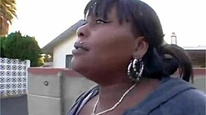 Ebony milf jogging pickup fills me with lust