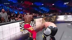 Seth Rollins battles Austin Theory and Bobby Lashley at Survivor Series 2022