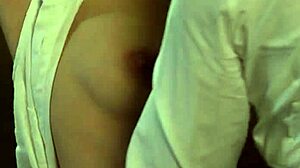 lesbian mistress fingers kisses bound slave's big ass boobs