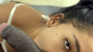 POV domače sesanje od črne pastorke na pastorkov BBC