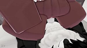 hot furry roblox girl bends over for doggystyle pounding and creampie moaning wildly