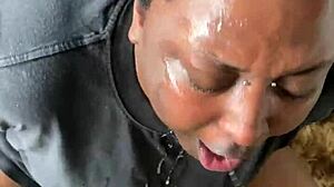 imagine that monster cock facial dripping down goth tits