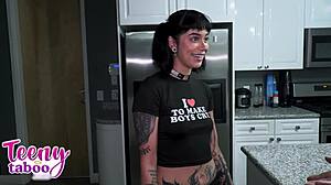 ugh, my tattooed stepdaughter aurora anarchy needs daddy's discipline for her conundrum now.