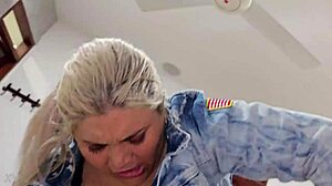 rich old dude drills golden blonde's tight ass deep