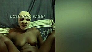 Sexyblackpumpkin squirts from mojoboy's deep bedroom fingering play