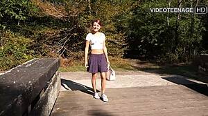 ever dreamed of cute 18yo french girl's first casting interview turning naughty?