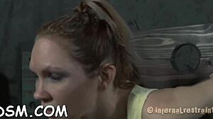 honey's latex dress punishment in the garage